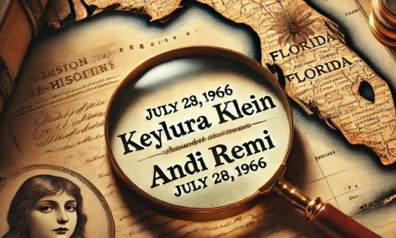 Keywlaura Klein Florida Andi Remi 7/28/66ord